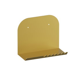 Hanah Home Estantería de Pared de Metal Dorado